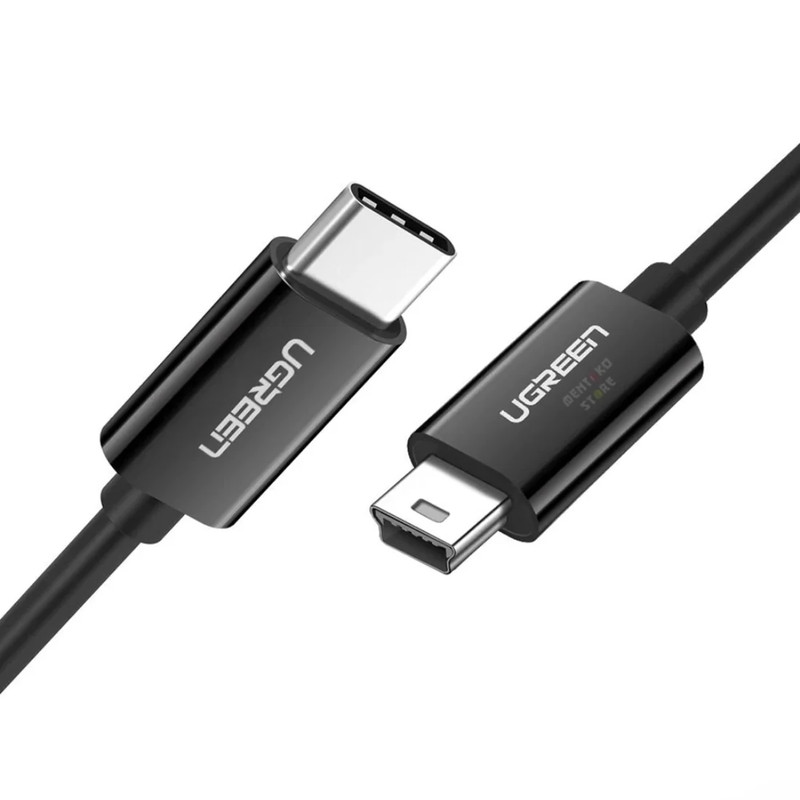 Ugreen USB-C 2.0 Male To Mini USB 5Pin Male Cable - 3ft - كابل